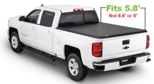 GMC Sierra 1500 Tonneau Cover - Tonno Pro - Lo-Roll - Black - `19-`25
